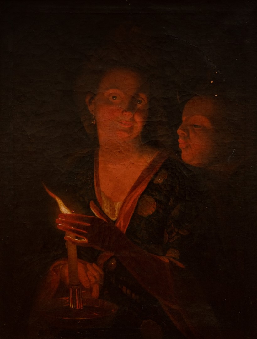  Reproductions n 2 d'un portrait réalisé  par Godfried Schalken (1643-1706),  huile sur toile, collection particulière.