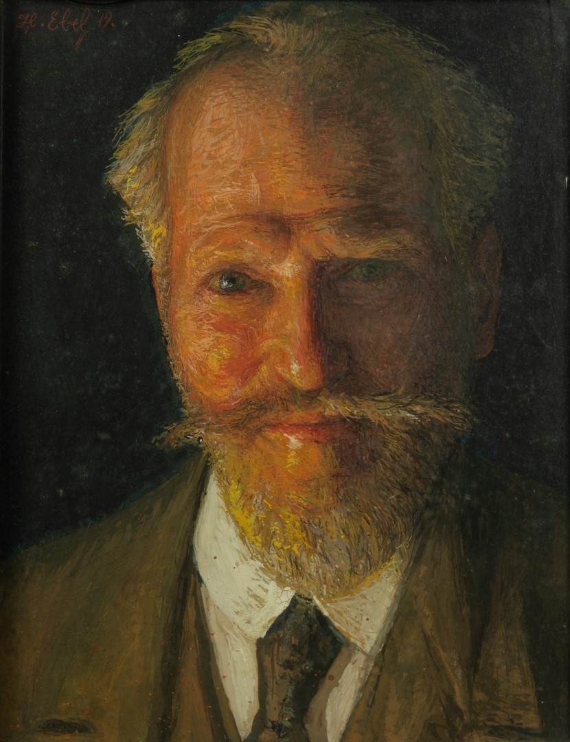 Autoportrait ,1917, huile sur toile, 50x43cm collection particulière.