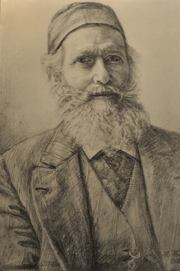 Autoportrait ,1918, crayon sur papier, 18x12 cm collection particulière.