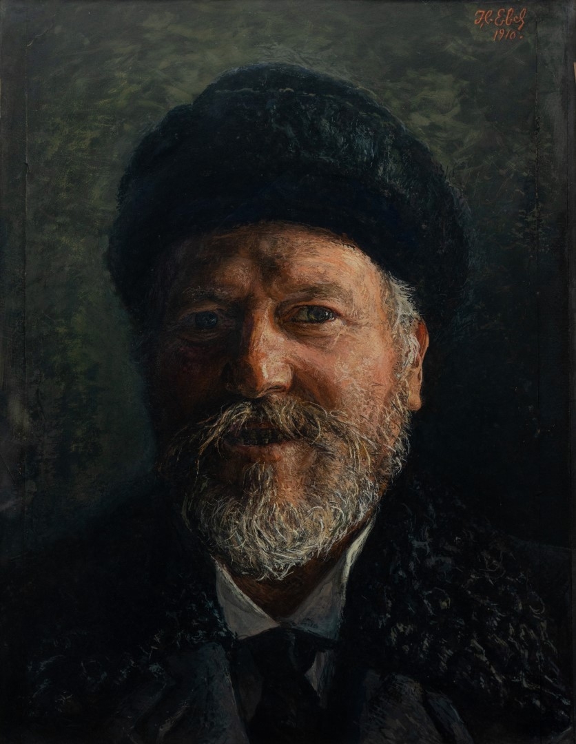Autoportrait avec chapka,1910, huile sur toile, 49x39 cm, collection particulière.