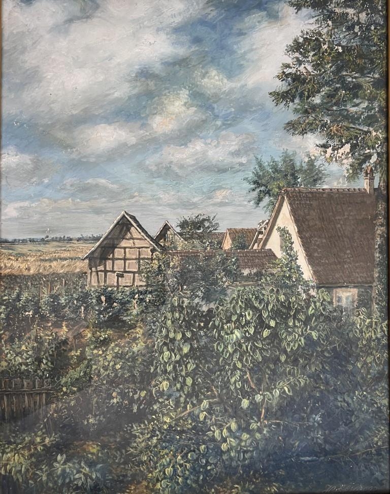 Mon jardin, tempéra 1893, 64x48 cm collection particulière