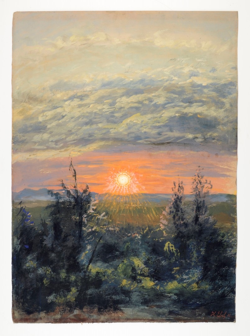 Crépuscule, 1910, tempera, musées de Strasbourg, photo M. Bertola.