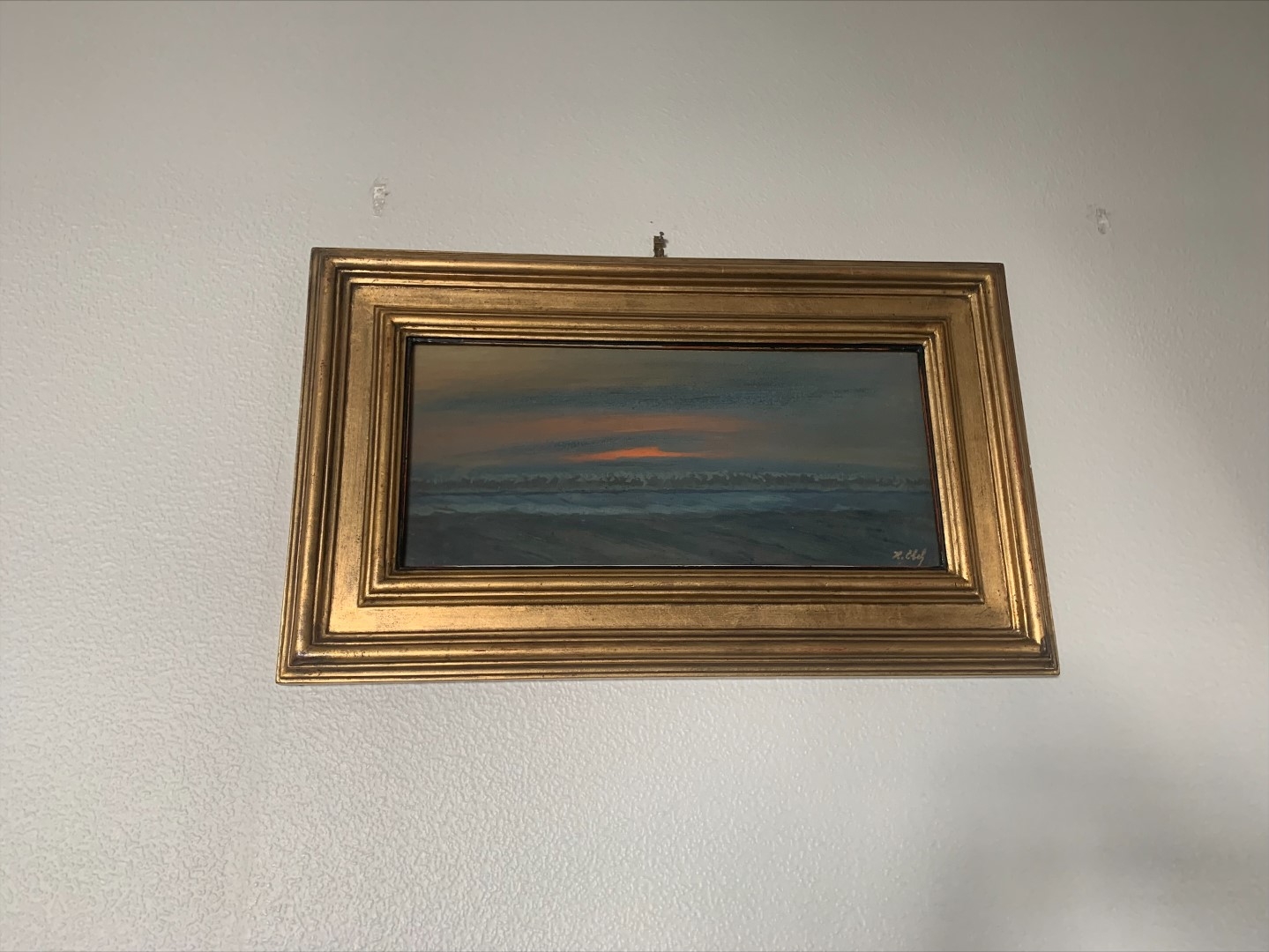  Lumière du soir, tempera collection particulière.