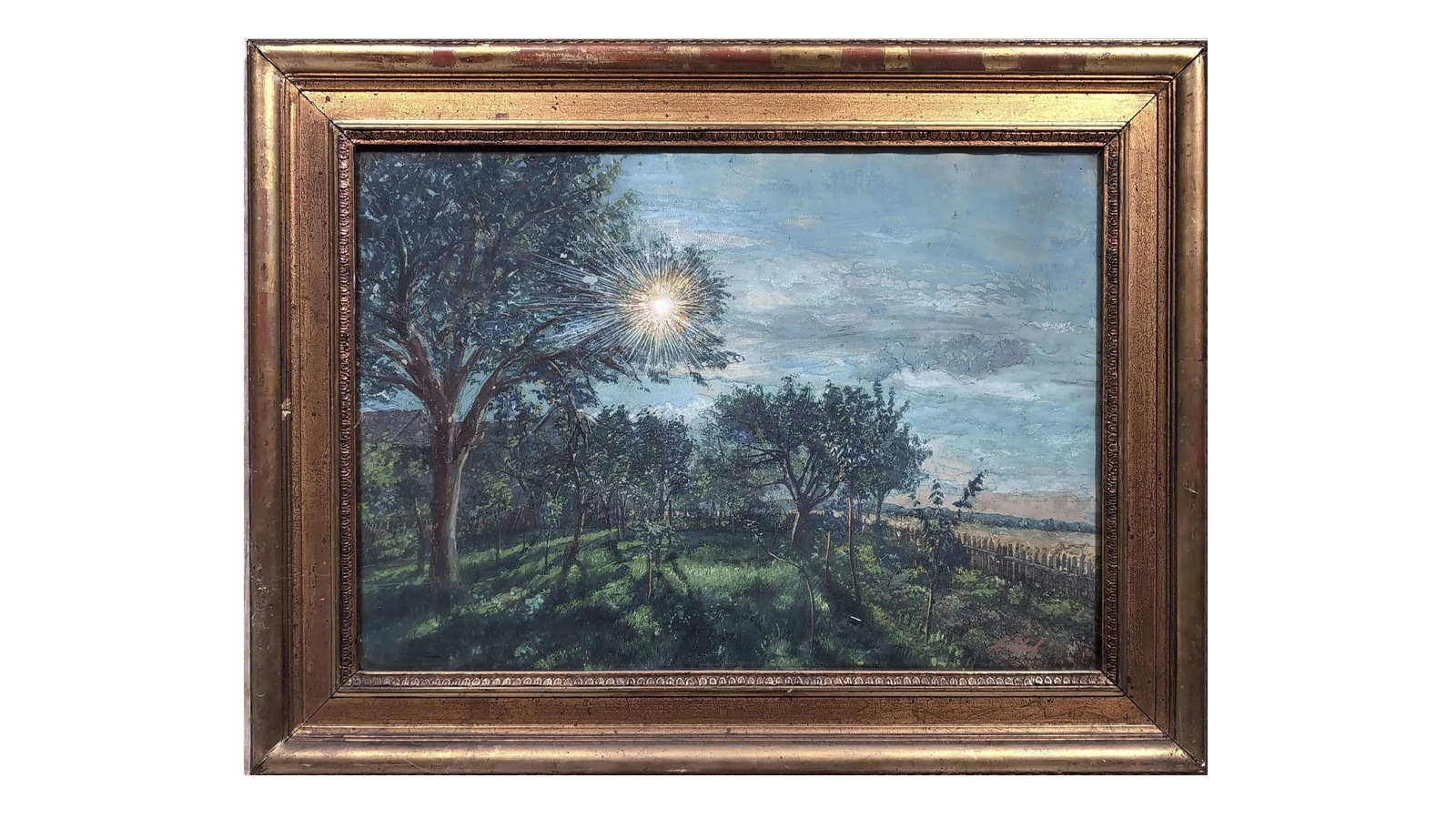 Jardin ensoleillé - 39x-54.5 - hotel des ventes  -12-09-26