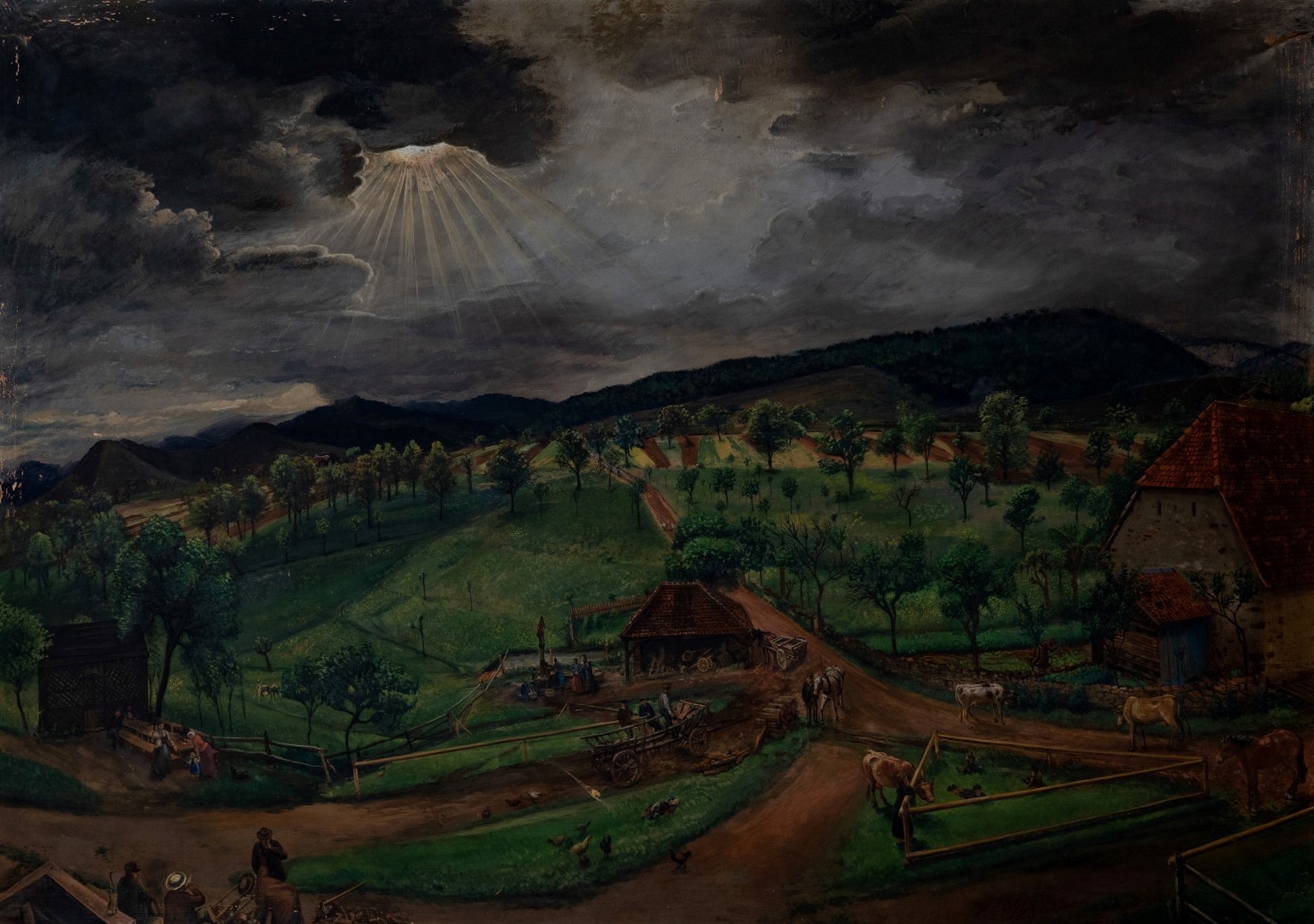 Campagne après la pluie, 1894,tempera sur carton, 120x171 cm, collection particulière.