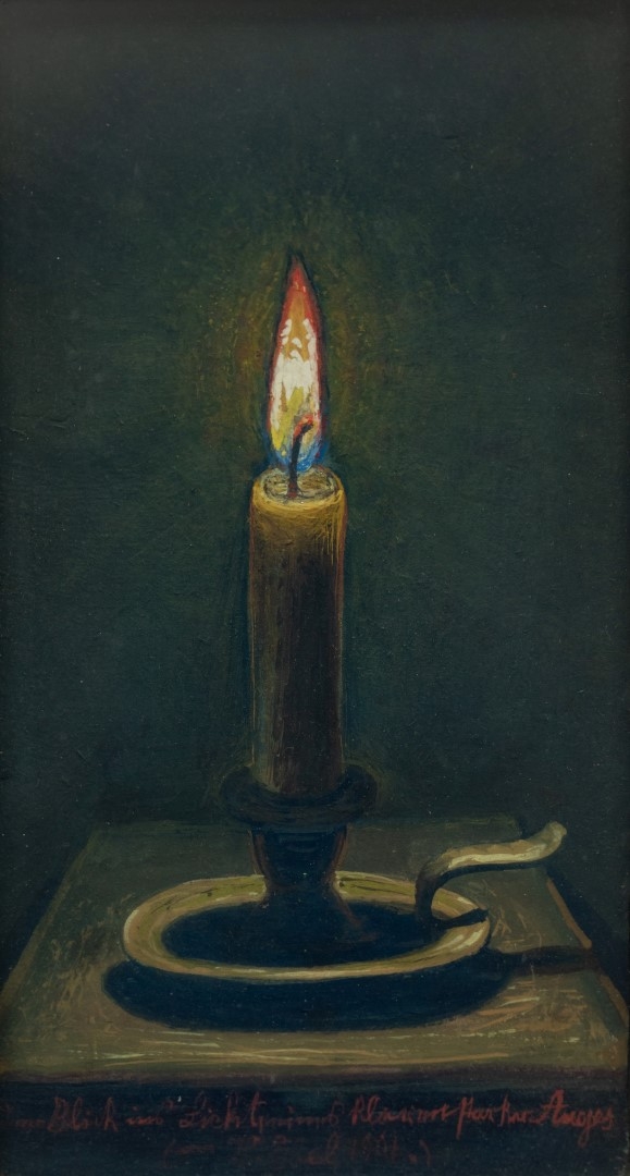  Lumière de bougie, 1901, tempera sur carton, collection particulière.