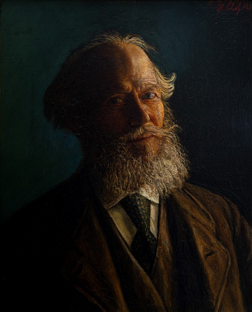 Autoportrait,1918, huile sur toile,73x64 cm collection commune de Fegersheim.
