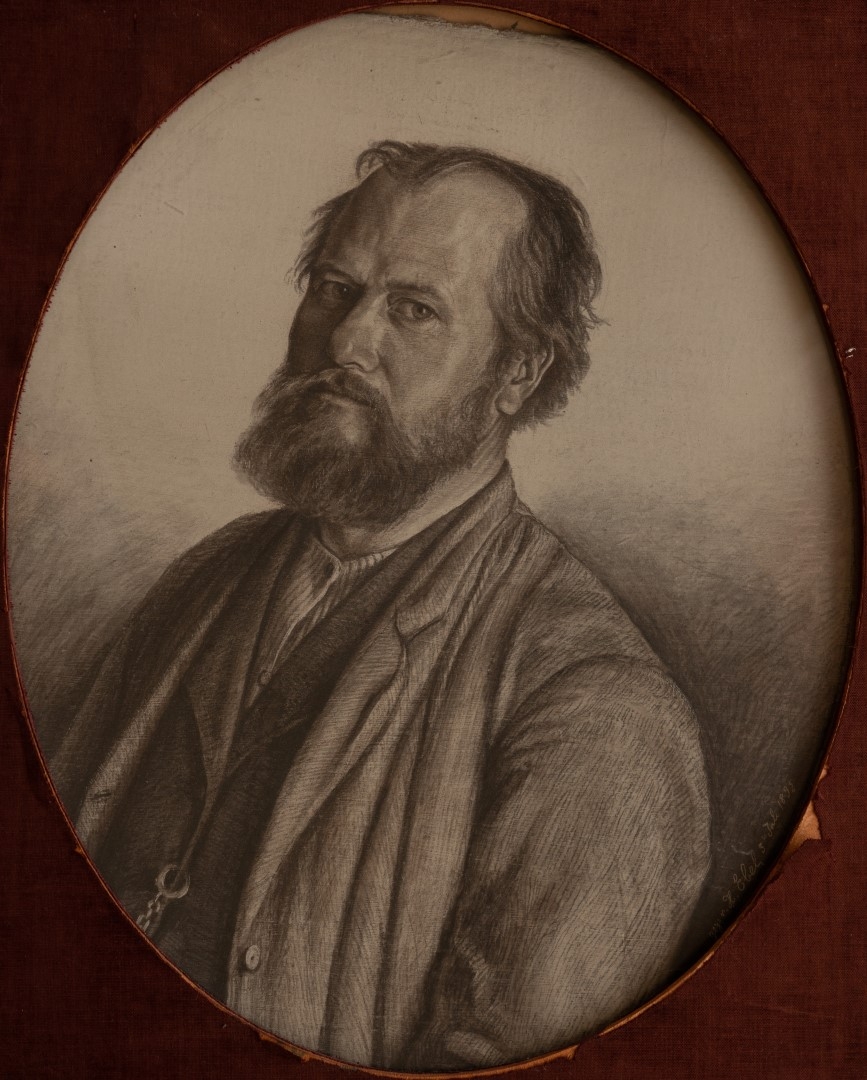 Autoportrait,1892, crayon sur carton, 47x39 cm, collection particulière.