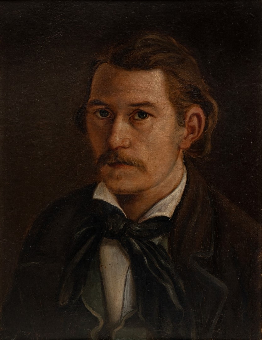 Portrait de Philippe Ebel frère de Henri sans date, huile sur toile 48x37cm collection particulière.